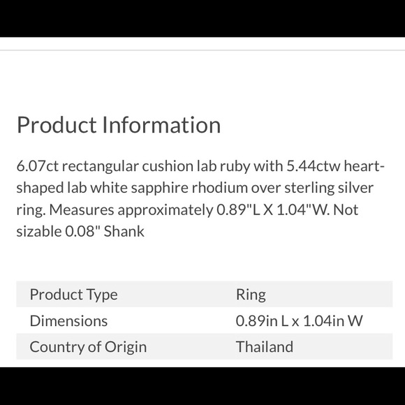 **SOLD** Ruby Ring Size 7 - Picture 10 of 10